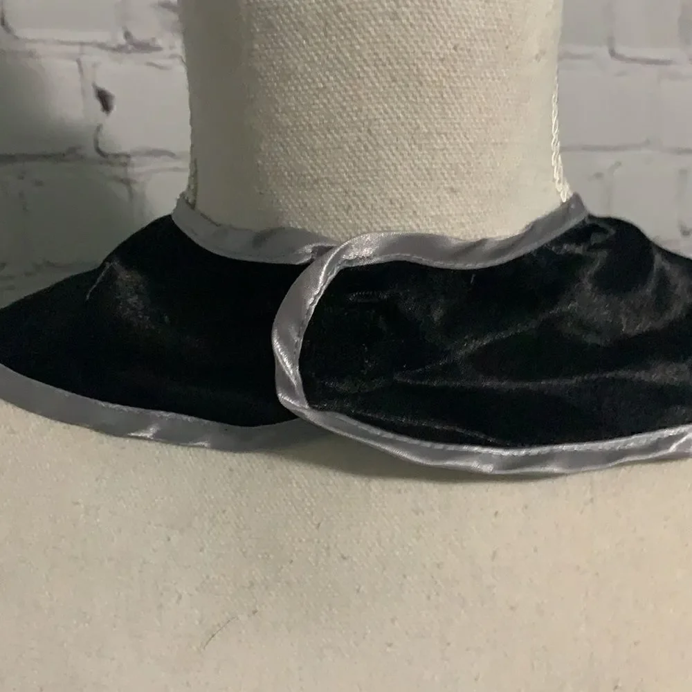 Black cape and Silver Mask Costume